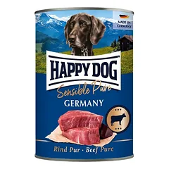 HAPPY DOG Sensible Pure Germany jautiena, 6 x 400 g, drėgnas ėdalas šunims