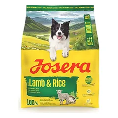 Josera Lamb + Rice A/S sausas pašaras šunims su ėriena ir ryžiais, 900 g