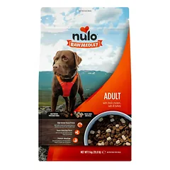 Nulo Raw Medley sausas maistas šunims su vištiena, kalakutiena, avižomis 9kg