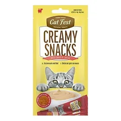 Cat Fest Kreminis užkandis su jautiena ir ikrais, 4 vnt.