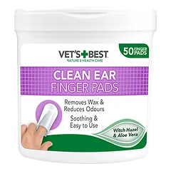 Vet's Best Clean Ear ausų valymo servetėlės, 50 vnt