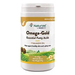 NaturVet Omega Gold, papildas šunims, 90 kramtomųjų tablečių — 2 nuotrauka