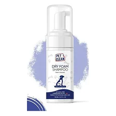 Pet Clean Dry Foam Shampoo Cucumber Melon sausas putų šampūnas šunims ir katėms, 150 ml