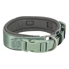 TRIXIE Premium antkaklis, l. platus, L: 46-55 cm/50 mm, šalavijo/grafito
