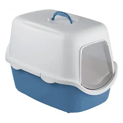 Uždaras kačių tualetas STEFANPLAST 99720 (mėlynas, 56x40x40 cm)