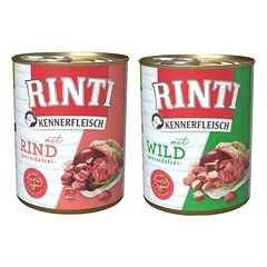 RINTI Kennerfleisch 12 x Žvėriena 800 g + 12 x Jautiena 800 g