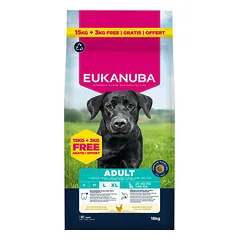 Eukanuba Dog Adult Large su vištiena, sausas maistas šunims 15+3 kg — 2 nuotrauka
