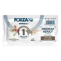 Forza10 Medium Mono DIET sausas maistas suaugusiems vidutinio dydžio šunims su ėriena, 1.5 kg — 3 nuotrauka