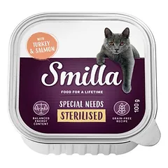 Smilla lėkštutė Sterilised, drėgnas maistas katėms, ekonominė pakuotė 24 x 100 g — 4 nuotrauka