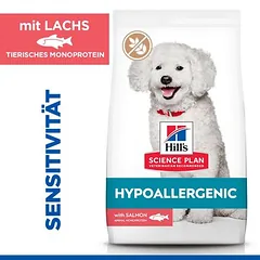 Hill's Science Plan Hypoallergenic Adult Small & Mini su lašiša, sausas maistas šunims, 5 - 9,9 kg — 2 nuotrauka