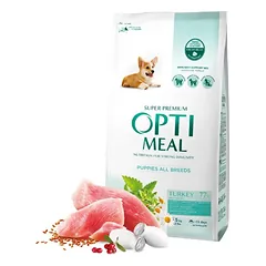 OPTIMEAL sausas maistas šuniukams su kalakutiena 12 kg