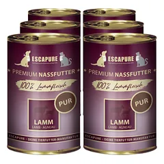 Escapure Lamb Pure - wet food for dogs and cats, 100% lamb