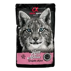 alpha spirit Cat Pouch Mousse 24 x 85 g, drėgnas maistas katėms, Lašiša — 4 nuotrauka