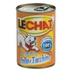 LeChat Classic su vištienos gabaliukais konservai suaugusiems katams, 400 g