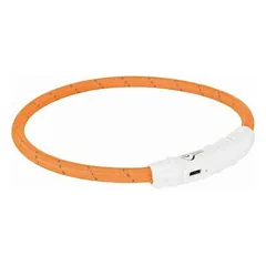 Trixie Dog Flash Light Ring USB M-L 45 cm / Ø 7 mm Orange