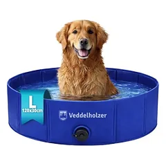 Veddelholzer Faltbarer Hundepool (L) 120 x 30