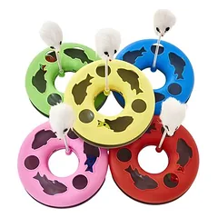 Pettimania žaislas katėms Round Mouse su kamuoliuku