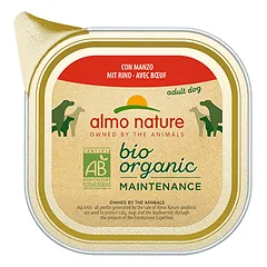 Almo Nature Bio Organic Maintenance paštetas suaugusiems šunims su jautiena, 100 g