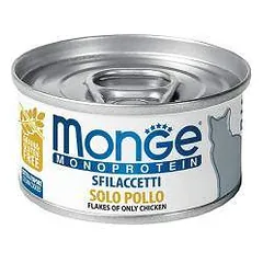 Monge Monoprotein Cat Flakes drėgnas maistas katėms su vištiena, 80 g