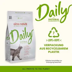 Almo Nature Daily Maintenance su tunu ir lašiša, sausas maistas katėms — 2 nuotrauka