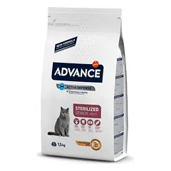 ADVANCE „Senior Sterilized“ kačių maistas vyresnėms katėms 1.5kg