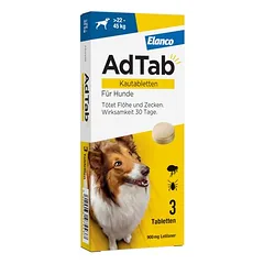 AdTab Kautabletten für sehr große Hunde, von 22 bis 45 kg