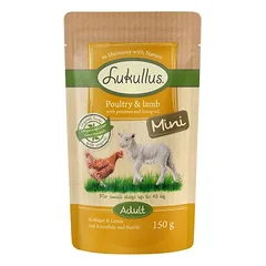 Lukullus Naturkost Mini Mix Adult šviežio maisto maišeliai, drėgnas maistas šunims 6 x 150 g, 100 - 199 g — 4 nuotrauka