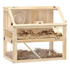 PawHut narvas žiurkėnams, Šviesiai pilka|80L x 50B x 76H cm — 2 nuotrauka