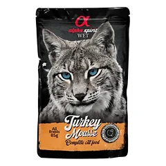 ALPHA SPIRIT WET putėsiai katėms su kalakutiena 85g 6vnt