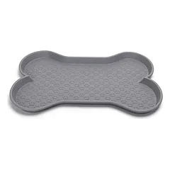 Nobleza dubenėlių padėklas, kaulo formos, pilkas, 58,4×42,5×3,1cm