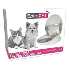 Automatinis girdykla gyvūnams - Placek Cat Epic Pet Aqua rutulinis vandens dozatorius 2,8 l / 30 cm