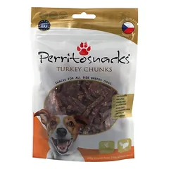 Perrito Turkey Chunks skanėstai šunims kalakutienos gabaliukai 100g
