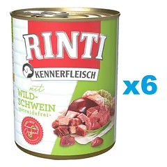 RINTI Kennerfleisch Laukinių šernų mėsa 6x800 g