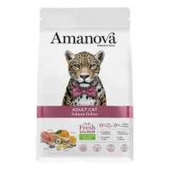 Amanova Adult Deluxe sausas pašaras su lašiša suaugusioms katėms