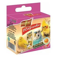 Vitapol Wapienko Mineral Block su apelsinu, mineralinis blokelis paukščiams 35 g — 2 nuotrauka