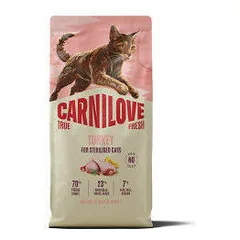 Carnilove Cat True Fresh Sterilised su kalakutiena, sausas maistas katėms 6 kg — 3 nuotrauka