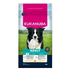 Eukanuba Life Care Medium Adult sausas maistas vidutinių veislių šunims su vištiena, 3 kg