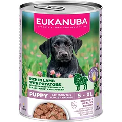 Eukanuba Lamb & Potato drėgnas maistas šuniukams su ėriena ir bulvėmis, 400 g