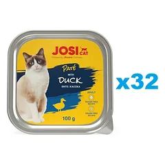 JOSERA JosiCat Ančių paštetas katėms 32x100g