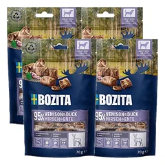 BOZITA Meaty Bites anties ir elnienos skanėstas šunims 4x70g
