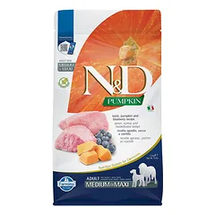 Farmina N&D Medium Maxi Adult Lamb, Pumpkin & Blueberry sausas maistas šunims