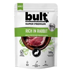 BULT Dog su triušiena, drėgnas maistas šunims 500 g parduotuvėje mumbo.lt