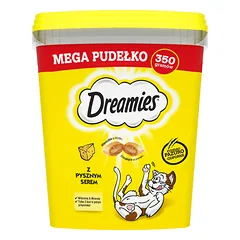 DREAMIES Mega Box 350g Kačių skanėstas su gardžiu sūriu