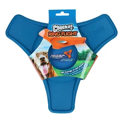 CHUCKIT Ring Flight žaislas mėtymui šunims, 24 cm, mėlynas — 2 nuotrauka
