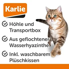Karlie transportavimo krepšys katėms Salus, Ø 40 x H 36 cm — 3 nuotrauka