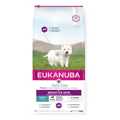 Eukanuba Daily Care Sensitive Skin Adult (žuvis) 12kg