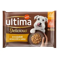 Ultima Delicious Adult Mini juostelės padaže, drėgnas maistas šunims 44 x 100 g — 2 nuotrauka