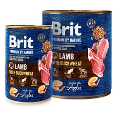 Brit Premium by Nature Lamb with Buckwheat konservai šunims