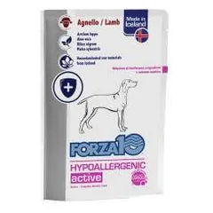 Forza 10 Hypoallergenic ActiWet Lamb drėgnas maistas šunims, netoleruojantiems arba alergiškiems maistui, 100 g