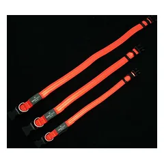 Nomad Tales Spirit USB LED nailoninis antkaklis, oranžinis, Mažiems 5–10 kg — 4 nuotrauka